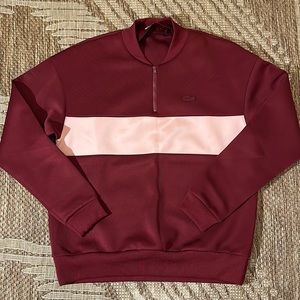 LIKE NEW! Lacoste Half Zip Women’s Sweater